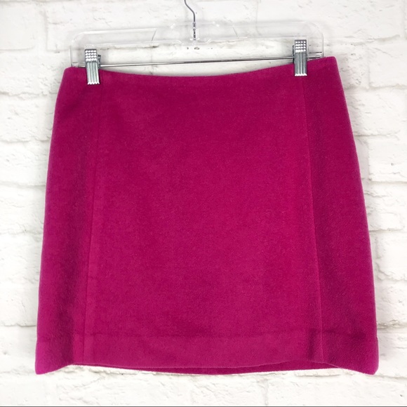The Limited Dresses & Skirts - The Limited Wool Hot Pink Lined Career Mini Skirt